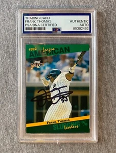 WHITE SOX- FRANK THOMAS AUTOGRAPH 1993 SCORE SELECT #45 TRADING CARD PSA SLAB - Picture 1 of 2