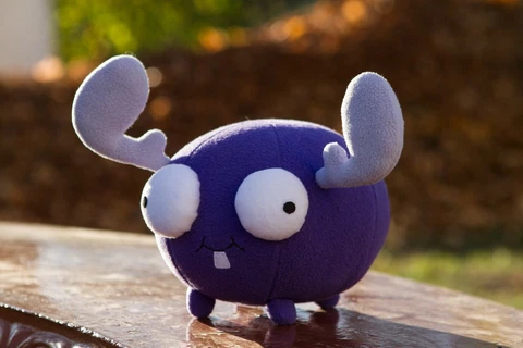 Invader Zim inspired - handmade Mini Moose plush, 8.6 in, soft plushie Cover