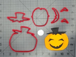 Halloween - Jack O' Lantern 266-D845 Cookie Cutter Set - Picture 1 of 2