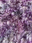Hand dyed Helmbold 52mm whispy mohair fur fabric "Blackberry Ripple"