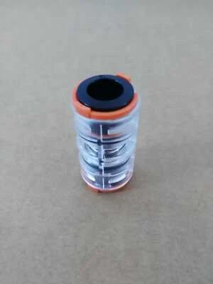 TIERRE GIUNTO DRITTO PER MINITUBO 12 MM CON CLIP