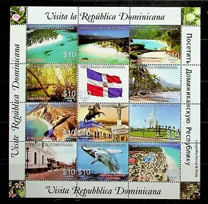 DOMINICAN REP. Sc 1533 NH MINISHEET OF 2013 - TOURISM - NATURE - SEA LIFE -(CT5) - Picture 1 of 1