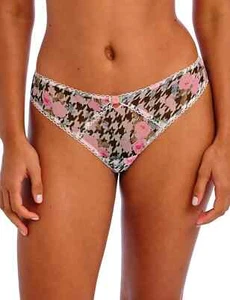Freya Rose Blossom Brief Multi Floral Size M 12 14 No VPL Mid Rise Knickers New - Picture 1 of 12