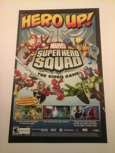 2009 Video Game Print Ad - MARVEL SUPER HERO SQUAD - DS WII PS THQ - Picture 1 of 1