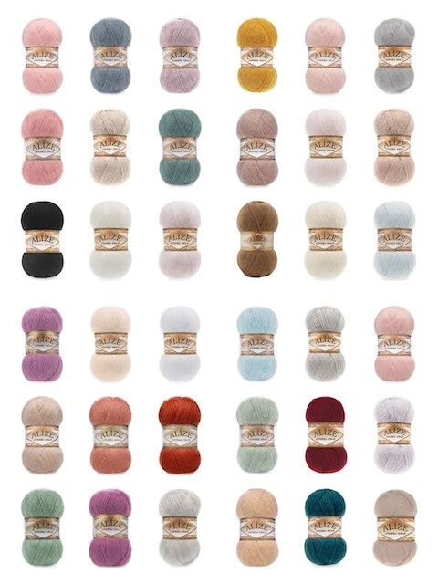 Alize Angora Gold, ergiebiges Woll Mischgarn 100g - 550m - schöne Farben - Bild 1 von 1