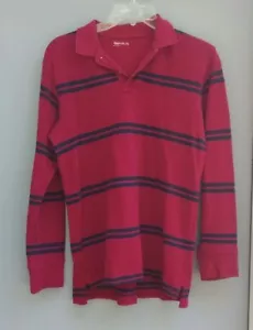 Long sleeved maroon striped 100% cotton Gap kids boys XXL shirt size 14-16 - Picture 1 of 1