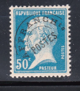 FRANCE N** MNH PREOBLITERE préo YT 68 N** PASTEUR 50c BLEU cote 300€ - Picture 1 of 2