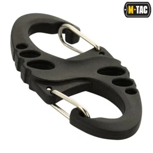 M-Tac Plastic S-Hook Double-sided Carabiner Black - Picture 1 of 3