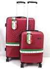 Set of 2 Large  4 Wheels Luggage ABS Hard Shell Cabin Suitcase Travel Trolley