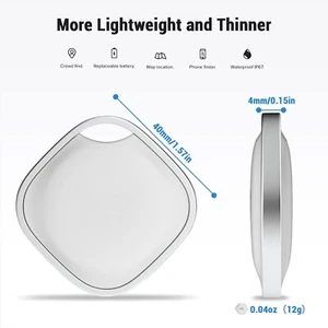 5Pcs Key Finder GPS Tags Bluetooth Tracker Locator Apple iPhone iPad Find My iOS - Picture 1 of 7