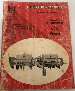 VTG INTERNATIONAL HARVESTER MCCORMICK INTERNATIONAL 658 PLANTER OPERATORS MANUAL - Picture 1 of 8