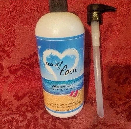 Philosophy Sea Of Love Shampoo, Bad & Duschgel 32 Oz. versiegelt mit Pumpe - Bild 1 von 2
