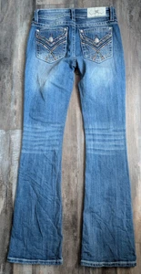 Miss Me Chloe Boot Jeans Women's Size 28 32.5" Inseam Y2K Embellished FREE SHIP - Picture 1 of 5