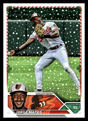 2023 Topps Holiday  #H181 Jorge Mateo Baltimore Orioles Baseball Card - Image 1 of 2