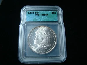 1878 8TF Morgan Silber Dollar ICG bewertet MS4 #6071941601 - Bild 1 von 4