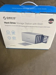 ORICO 4 Bay Hard Drive Storage Station-3.5 SATA HDD/SSD Storage Enclosure - Picture 1 of 4