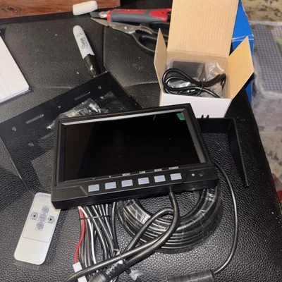 7" 1080P AHD Wired Reverse Rear View Backup Camera System Truck Tractor - Image 1 of 4