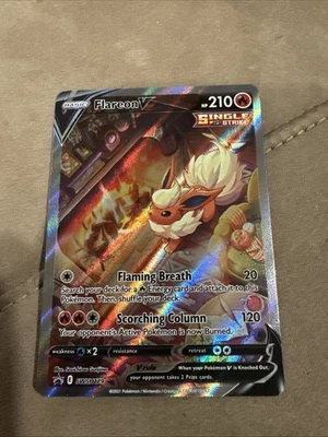 NM Pokemon Flareon V  SWSH179 Flareon Vmax Premium Collection 2021 - Image 1 of 2