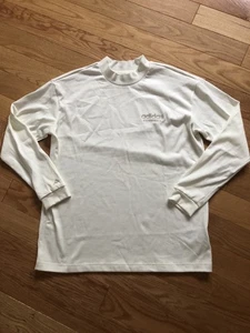 Adidas Women's Basketball Long-Sleeve T-Shirt Large White NWOT Mock Neck - Picture 1 of 7
