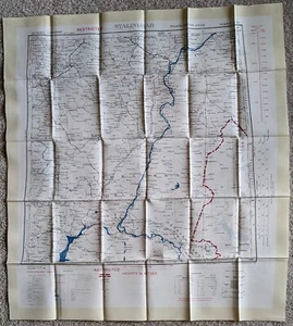 Stalingrad Area USSR - Royal AF 'Silk' Map Pilot Escape 1953 - 22" x 24" New - Picture 1 of 4