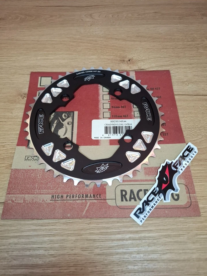 Retro Vintage Bicycle Parts NIB NOS RaceFace  Chainring Sprocket 104mm 44T - Image 1 of 4