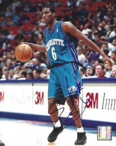 Autographed EDDIE JONES Charlotte Hornets 8x10 photo w/COA - Picture 1 of 1