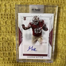 2017 National Treasures George Kittle Rookie Card Rc Autograph **RAW**