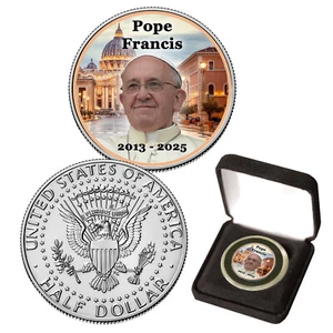 Pope Francis Commemorative Colorized Half Dollar - Picture 1 of 1