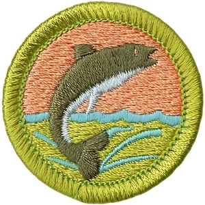 INSIGNIA DE MÉRITO DE PESCA BSA DISEÑO ANTIGUO COMO NUEVA TIPO L DESDE 1910 ATRÁS - Imagen 1 de 3
