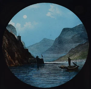 TURKEY AND SERVIAN WAR NO25 C1878 ANTIQUE Magic Lantern Slide HAND TINTED - Picture 1 of 5