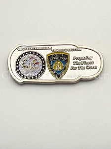 MONETA F60 NYPD SEZIONE ADDESTRAMENTO ANTITERRORISMO PROIETTILE ROSSO SFIDA POLIZIA - Foto 1 di 2