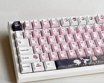 Anime Keycaps Anya Forger Spy Family Cherry Height PBT for Cherry MX Keyboard - Image 1 of 4