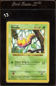 Weedle - 69/102 - Common - Shadowless Edition Pokemon Base Set Fast Shipping LP - Picture 1 of 2