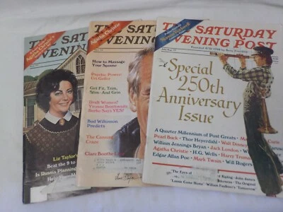Lot of 3 The Saturday Evening Post Magazines July/Aug Oct Nov '77 Vintage Issues - Image 1 of 4