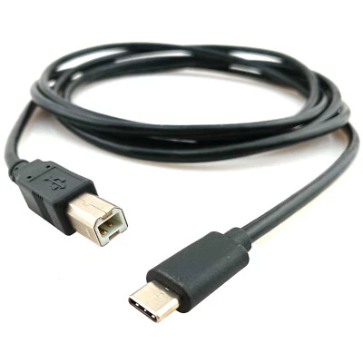 USB B to C Cable for Android Mobile Phone Printer Electric Keyboard Piano Lead - Image 1 of 4