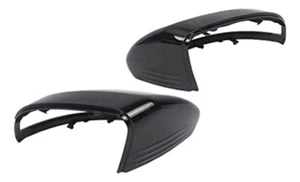 Mercedes Benz C Carbon Fiber ABS Bright Black Left HD Rearview Mirror Cover - Picture 1 of 16