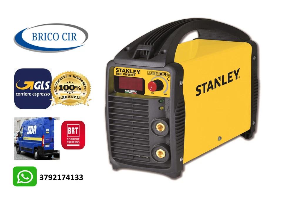 STANLEY SALDATRICE ad inverter sirio 140  4,2 kw - 130 amp  valigetta+accessori - Immagine 1 di 1