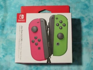 Nintendo Switch Neon Pink / Neon Green Joy-Con (L/R) | Brand New - Picture 1 of 1