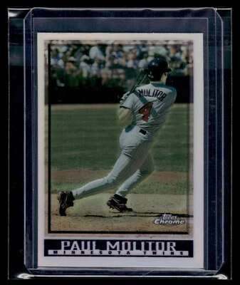 1998 Topps Chrome переливающаяся карточка No291 Paul Molitor Twins HOF - Изображение 1 из 2