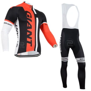 Para Hombres Ciclismo Mangas Largas Camiseta Ciclismo Camisetas Babero Set Pantalones Ciclismo Prendas para Prendas para Prendas para Hombre - Imagen 1 de 9