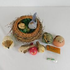 10 Artificial Fake Birds Nest Eggs Home Garden Decor Ornaments Crafts FLAWED