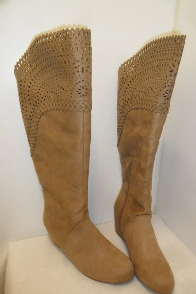 Botas para mujer Joan Boyce hasta la rodilla topo media cremallera cierre talla 8M Foto 1 de 1