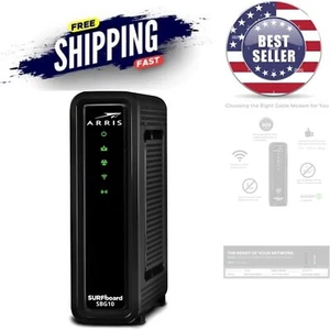 Cable Modem Router Combo DOCSIS 3.0 AC1600 WiFi for High-Speed Internet - Picture 1 of 8