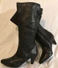 Legroom Black Knee High Leather Lovely Boots Size 7 (936vv)
