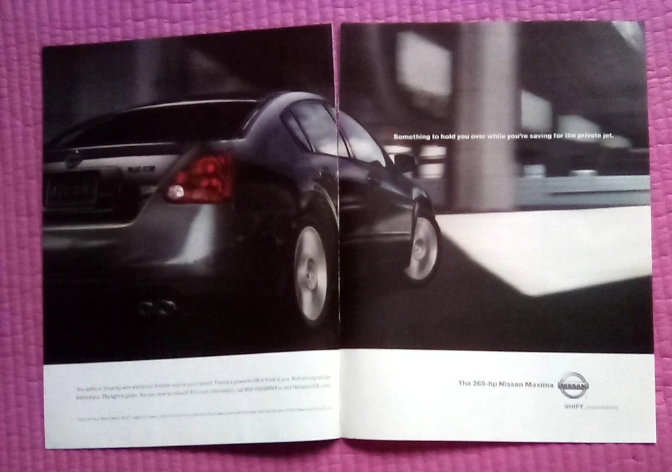 Nissan Máxima 2005 anuncio impreso de 2 páginas Foto 1 de 1