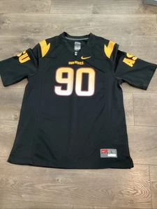 ASU Arizona State Sun Devils #90 Nike Team Black Football Jersey Mens Large - Picture 1 of 9