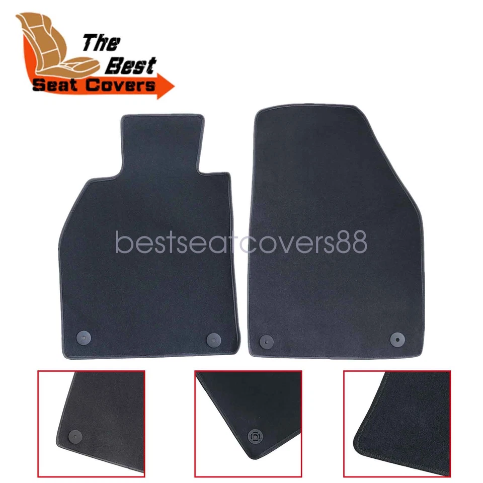 Nuevo juego completo de alfombrillas de terciopelo negras 2 piezas para Porsche Boxster 2005-2012 Foto 1 de 4