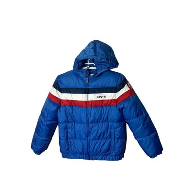 Abrigo acolchado de invierno Levi’s Boy rojo blanco y azul talla XL 13-15 años Foto 1 de 3
