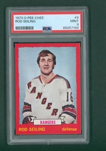 1973 O-Pee-Chee Hockey Card - #1973 Rod Seiling, PSA 9 MINT - Bild 1 von 2