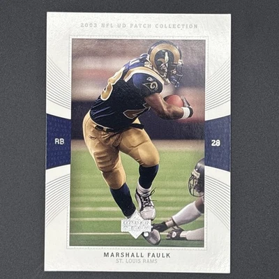 2003 Upper Deck UD Patch Collection - Marshall Faulk #28 - Image 1 of 2
